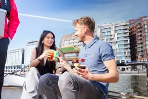 Tour image of Guided Amsterdam Canal Cruise – Snacks & Drinks on board(1 Hour)