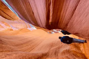 Tour image of Guided Hike through Peek-a-Boo Slot Canyon (Small Group)
