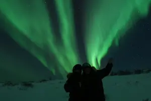 Tour image of Enjoy the Aurora show on top of the mountain inc tipi dinner