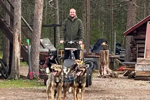 Tour image of Autumn Husky Sit and Drive Cart Tour from Kiruna