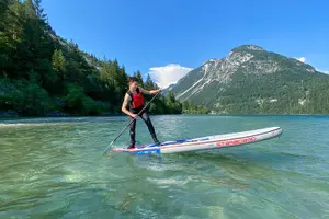 Tour image of Half-Day Stand-Up Paddleboarding on Lake Predil