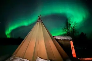 Tour image of From Saariselkä: Northern lights tour to Lake Inari, incl. dinner